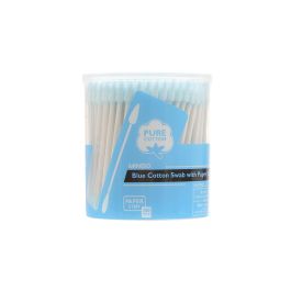 Blue Cotton Swab with Paper Stem (200 Pcs) - MINISO