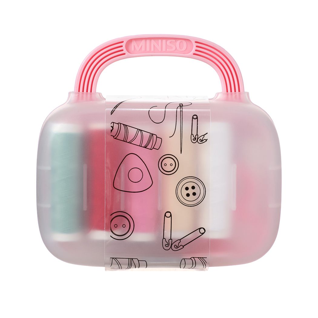 Sewing Accessories Organizer with Handle (Pink) - MINISO