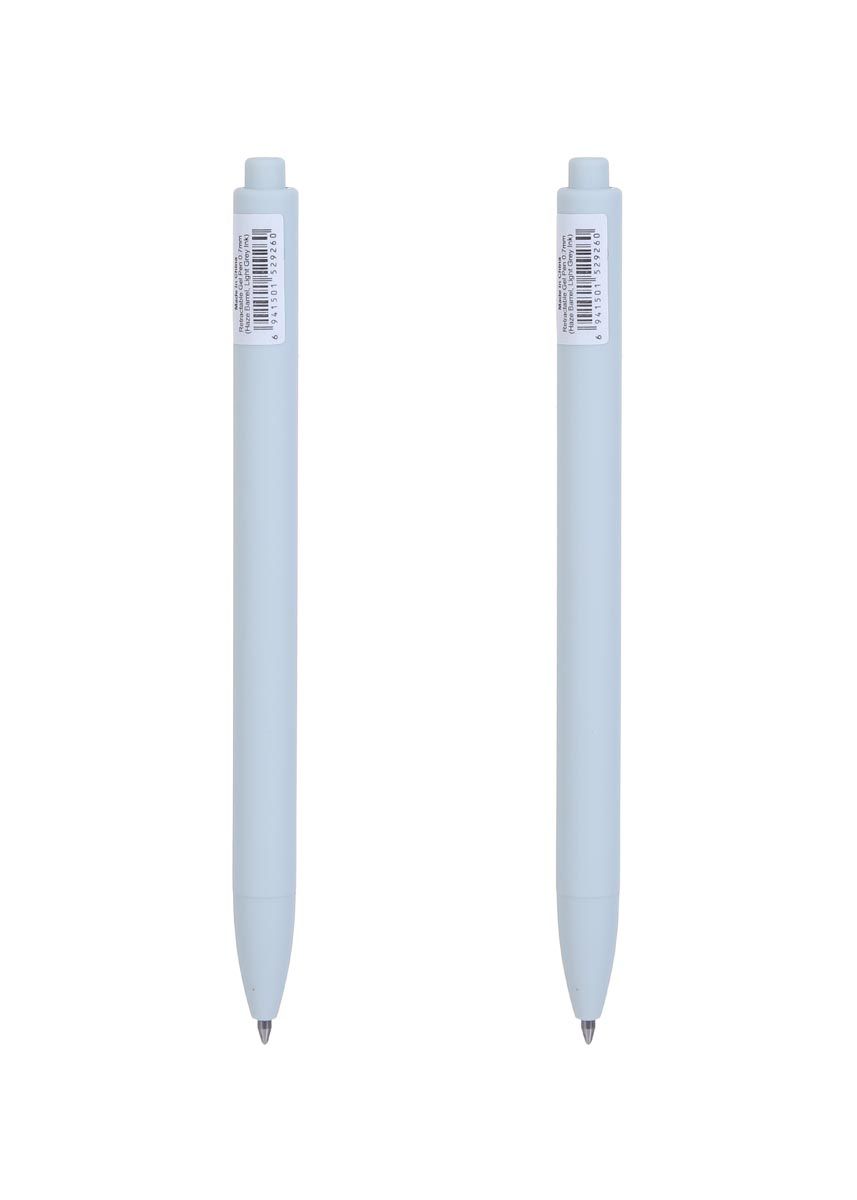 Retractable Gel Pen 0.7mm (Haze Barrel, Light Grey Ink) - MINISO