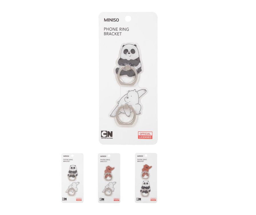 We Bare Bears Ring Bracket 2 Pack