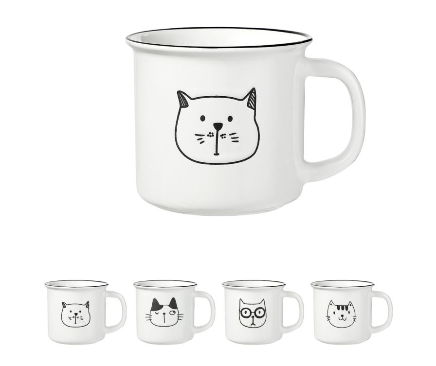 Cartoon cat mug (390ml)