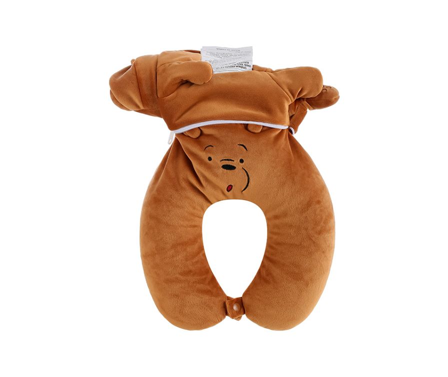 We Bare Bears Adjustable U-shaped Pillow (Grizzly)